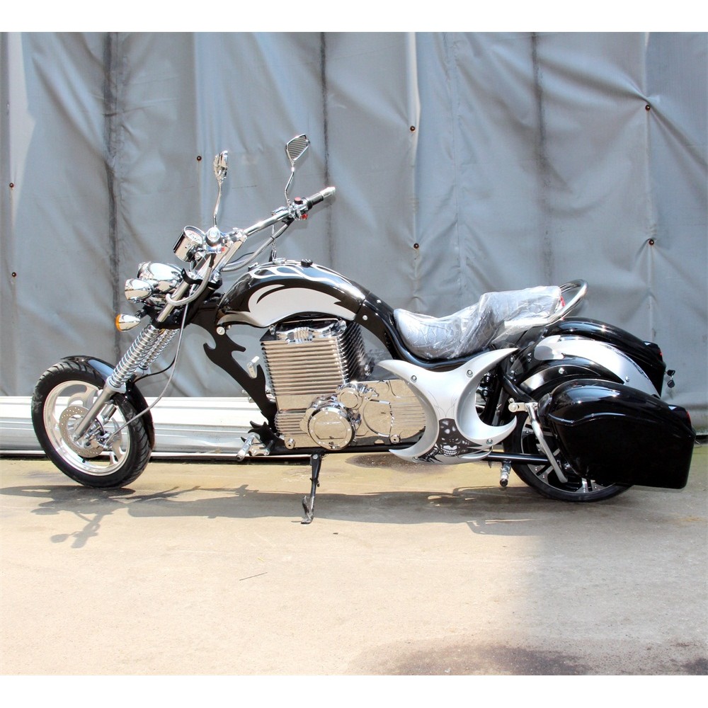 Электромотоцикл GreenCamel Chopper C200, 72V 3000W R15 Черный 2